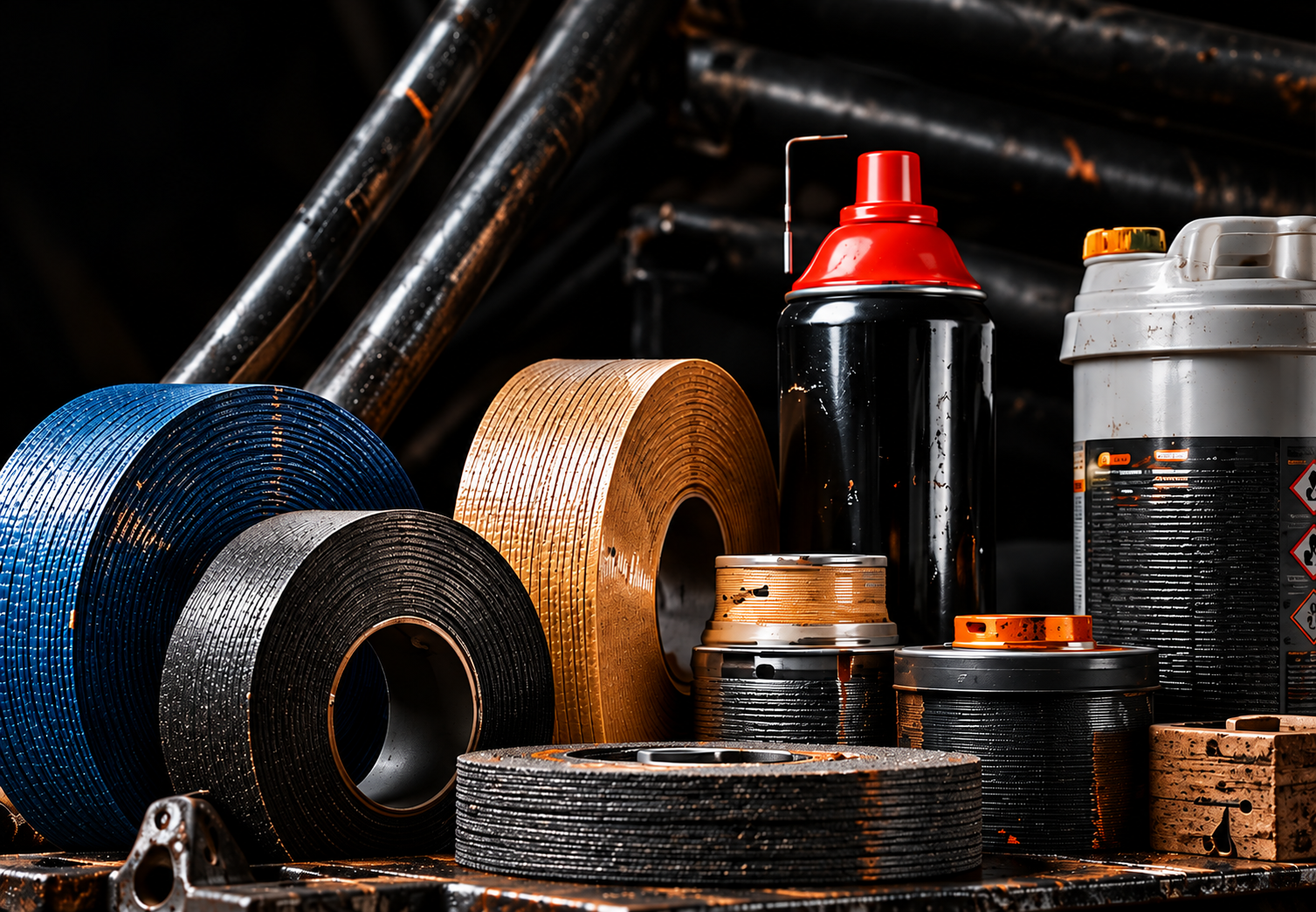 Tapes, sprays and workshop consumables